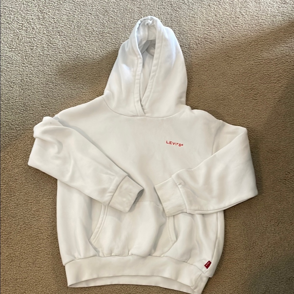 Levi's Classic White Hoodie Boys Size 8-10